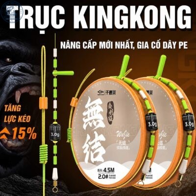 DÂY TRỤC CÂU ĐÀI BUỘC SẴN KINGKONG CHÍNH HÃNG QIANLILAI-DT17