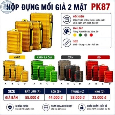 Hộp Đựng Mồi Giả 2 Mặt Proberos Chính Hãng-PK87