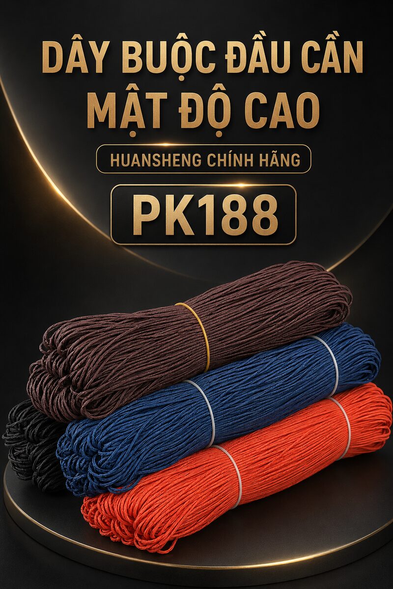 DÂY BUỘC ĐẦU CẦN MẬT ĐỘ CAO CHÍNH HÃNG HUANSHENG – PK188 DÂY BUỘC ĐẦU CẦN MẬT ĐỘ CAO CHÍNH HÃNG HUANSHENG – PK188