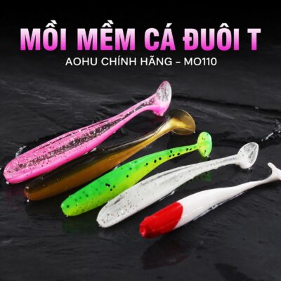 SET MỒI MỀM CÂU LURE CÁ ĐUÔI T CHÍNH HÃNG AOHU – MO110