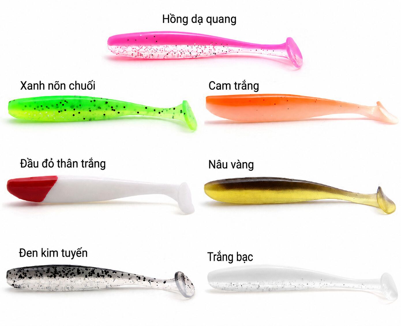 Set mồi mềm cá đuôi T AOHU chính hãng MO110 - ảnh 2