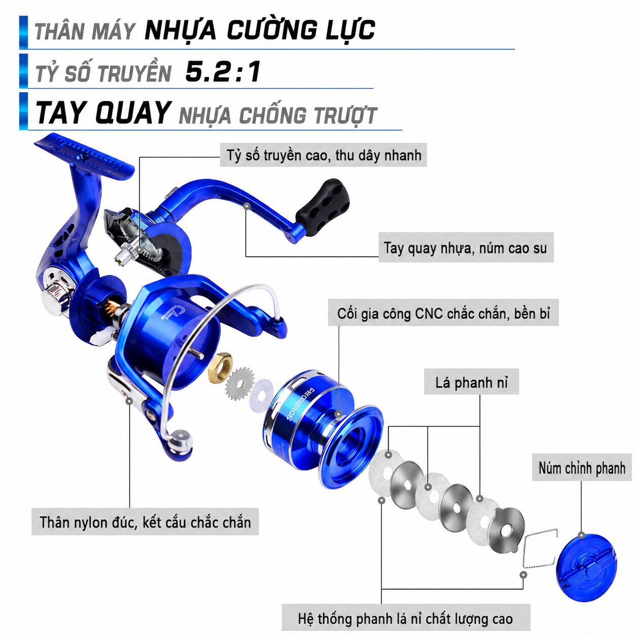 Máy câu Proberos MC15 - hình chi tiết 2