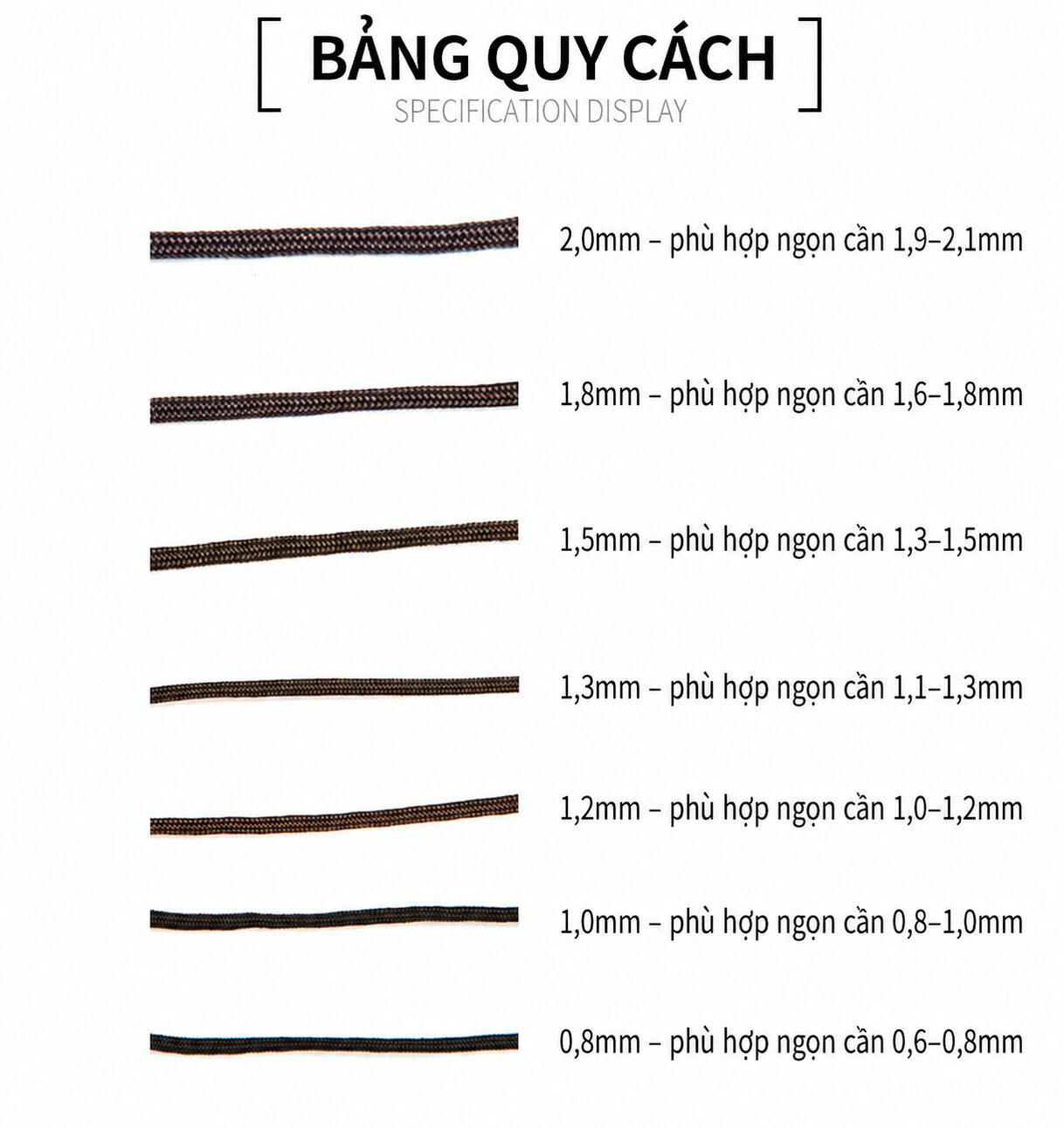 DÂY BUỘC ĐẦU CẦN MẬT ĐỘ CAO CHÍNH HÃNG HUANSHENG – PK188 DÂY BUỘC ĐẦU CẦN MẬT ĐỘ CAO CHÍNH HÃNG HUANSHENG – PK188