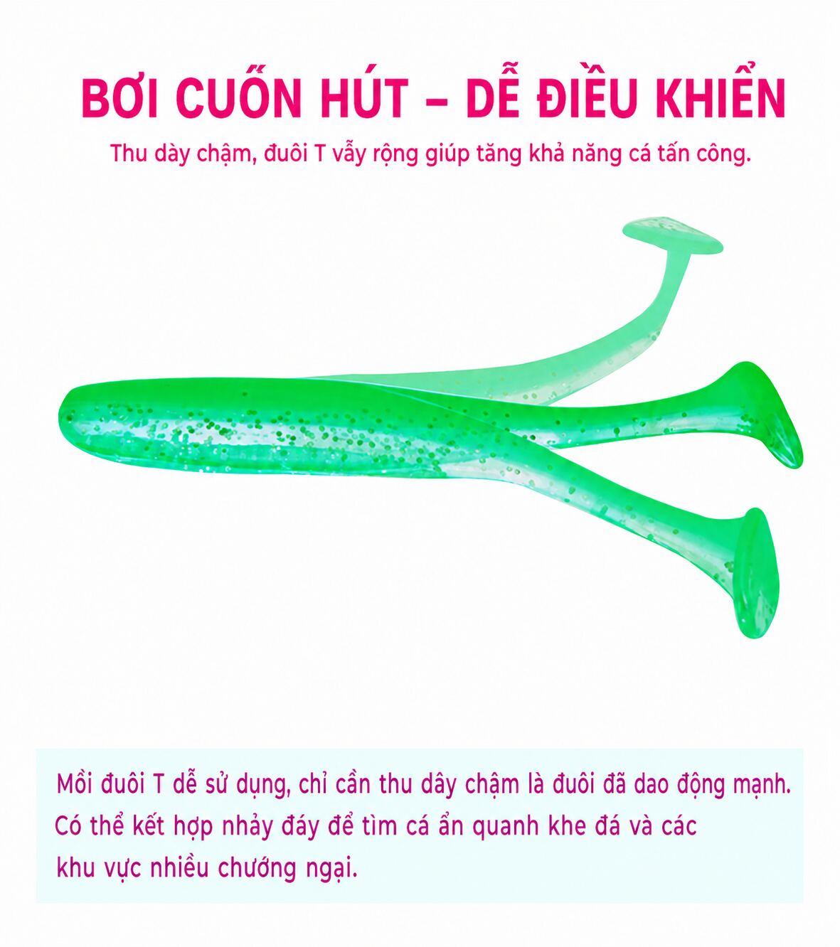 Set mồi mềm cá đuôi T AOHU chính hãng MO110 - ảnh 9