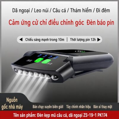 ĐÈN KẸP MŨ CÂU CÁ, DÃ NGOẠI ZS-19-1 – PK174
