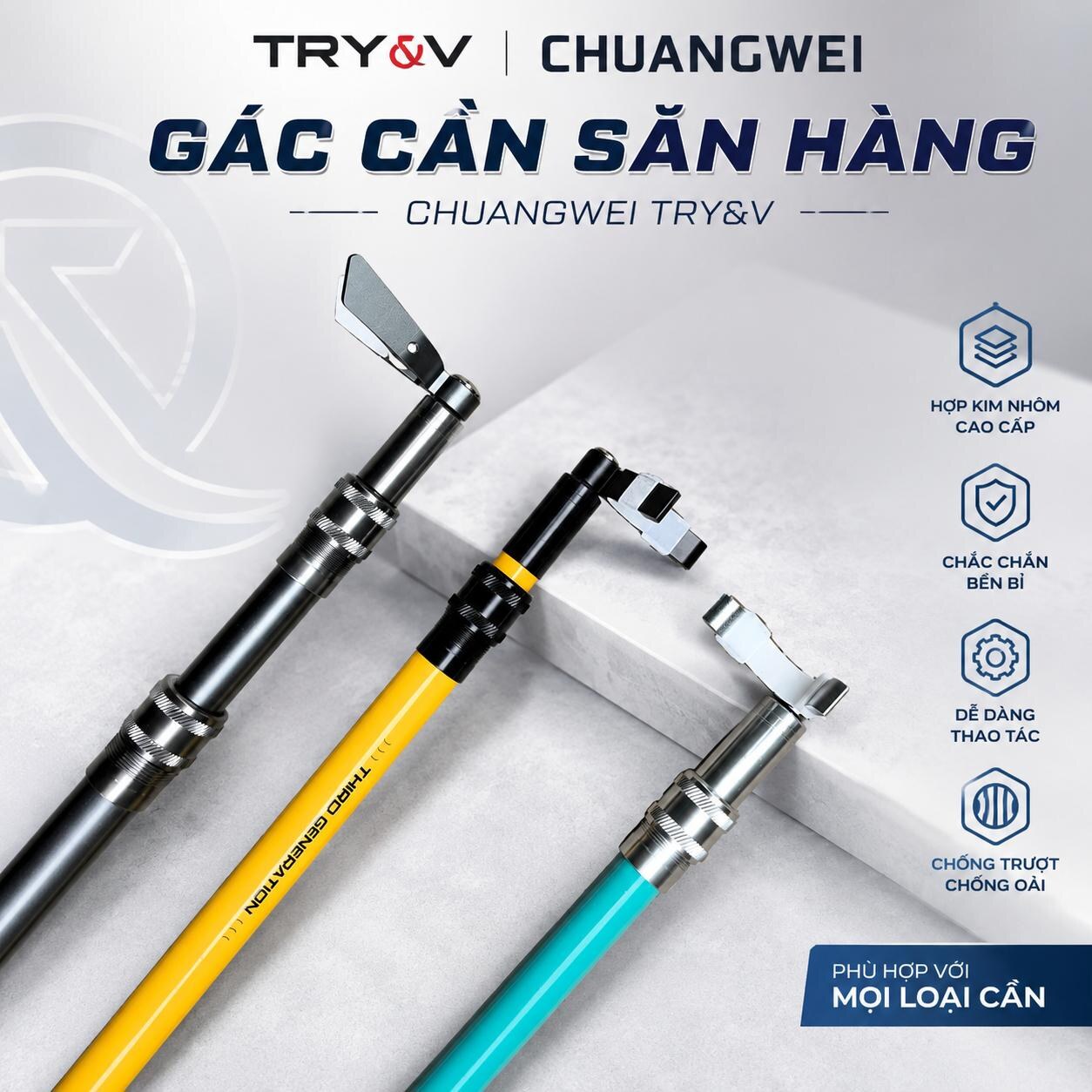 Chi tiết gác cần Chuangwei GK01