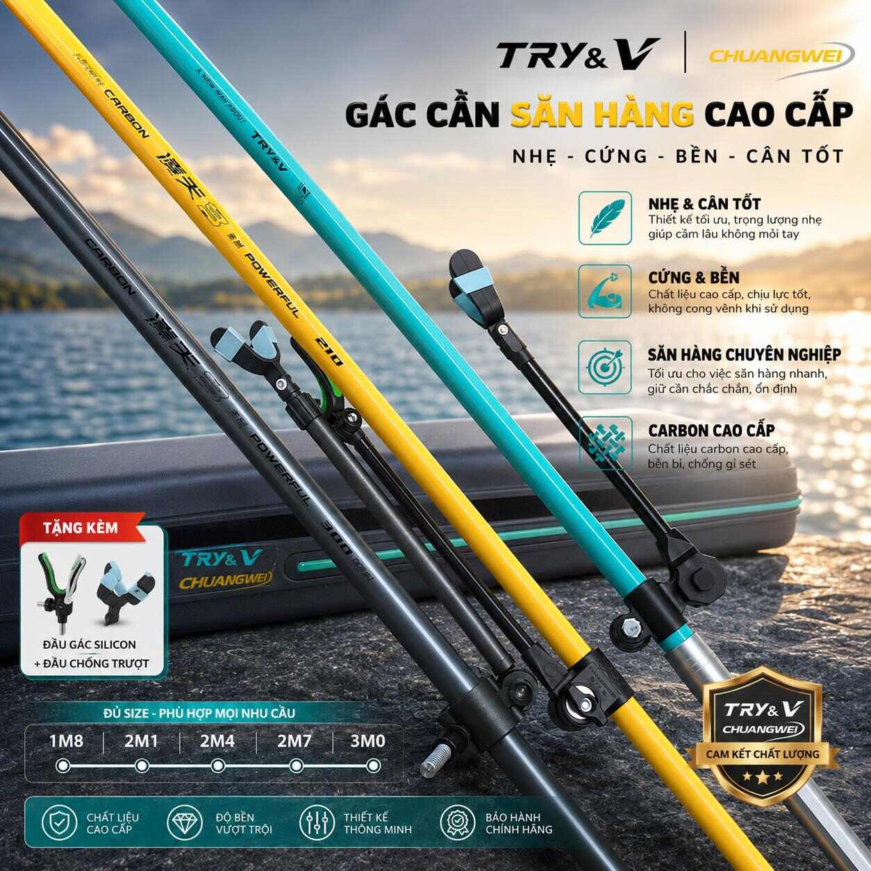 Thiết kế gác cần Chuangwei GK01