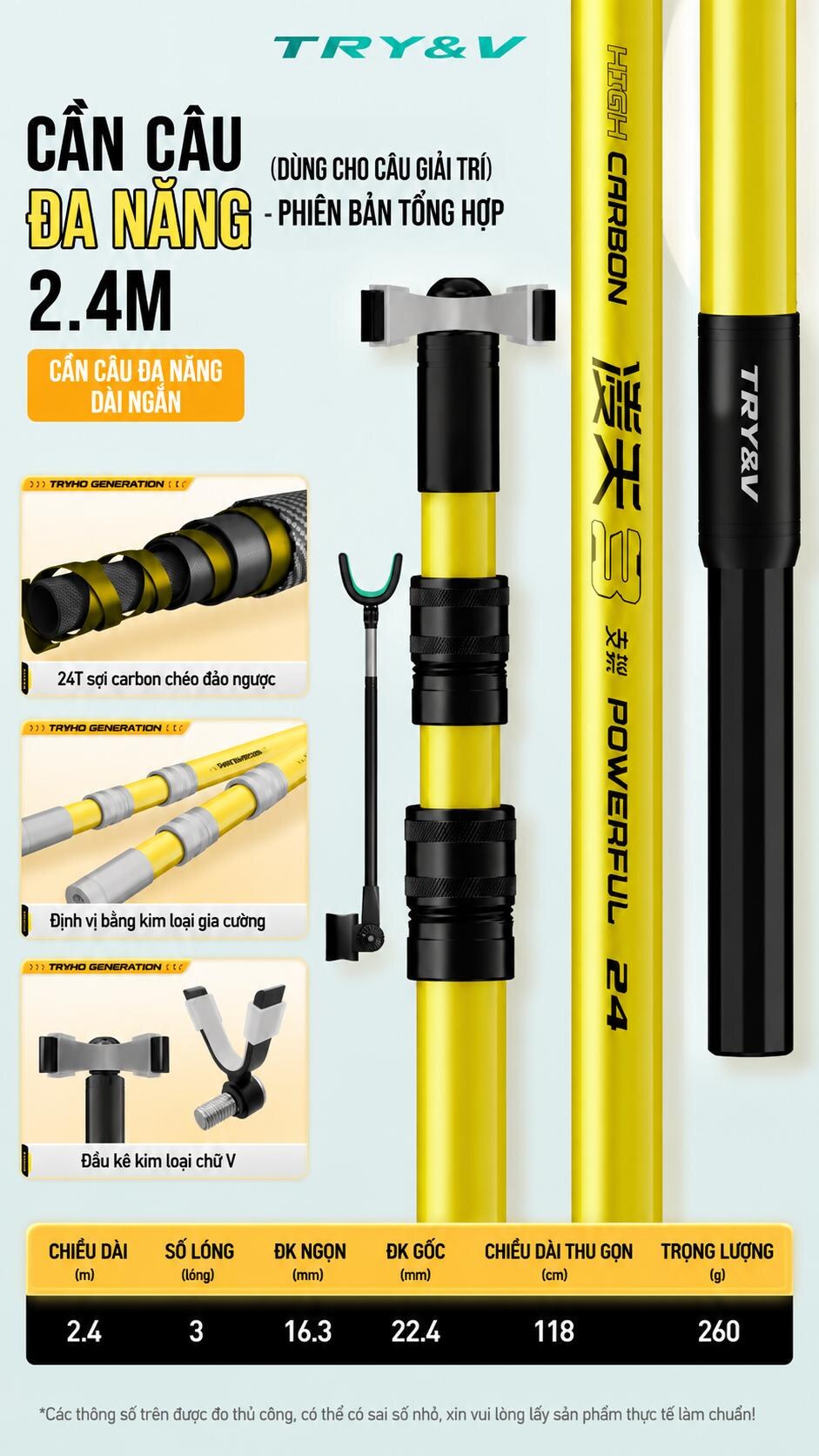 GÁC CẦN SĂN HÀNG CHÍNH HÃNG CHUANGWEI TRY&V – GK01 GÁC CẦN SĂN HÀNG CHÍNH HÃNG CHUANGWEI TRY&V – GK01