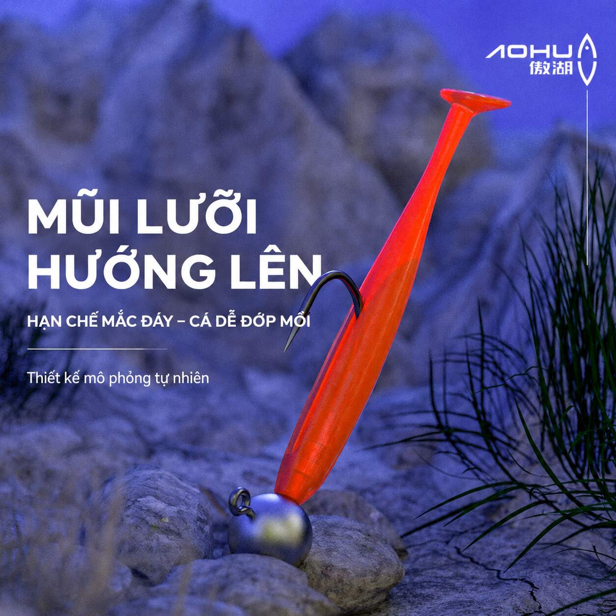 Hộp 25 lưỡi JigHead AOHU 4X chính hãng LC111 - ảnh 6