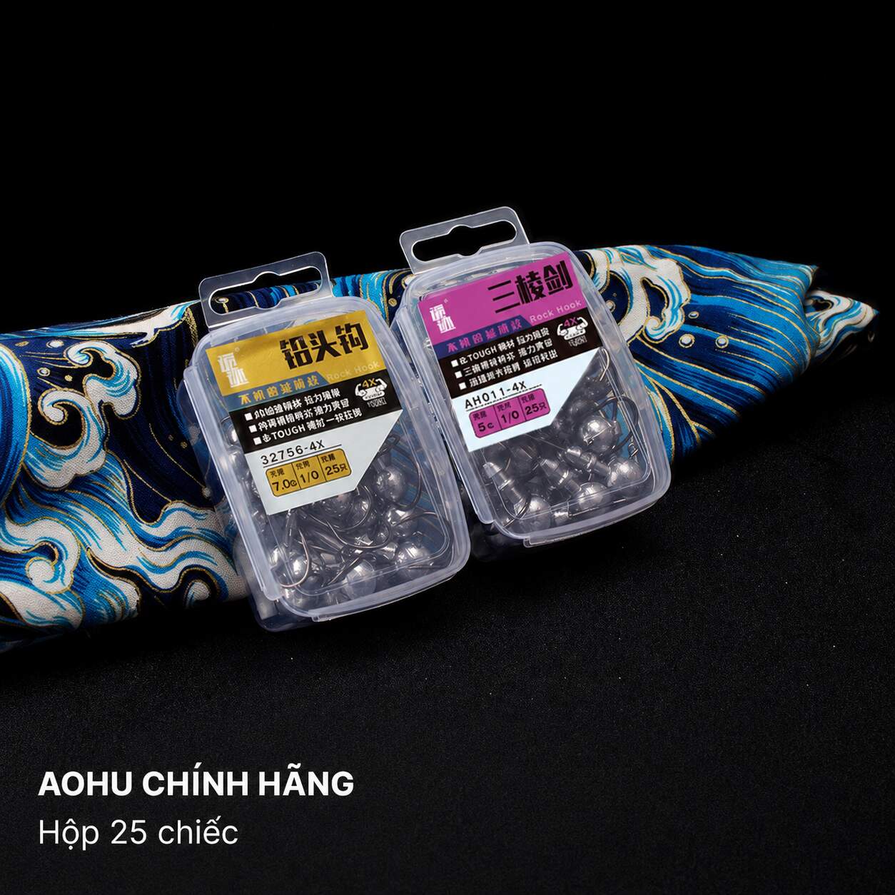 Hộp 25 lưỡi JigHead AOHU 4X chính hãng LC111 - ảnh 8