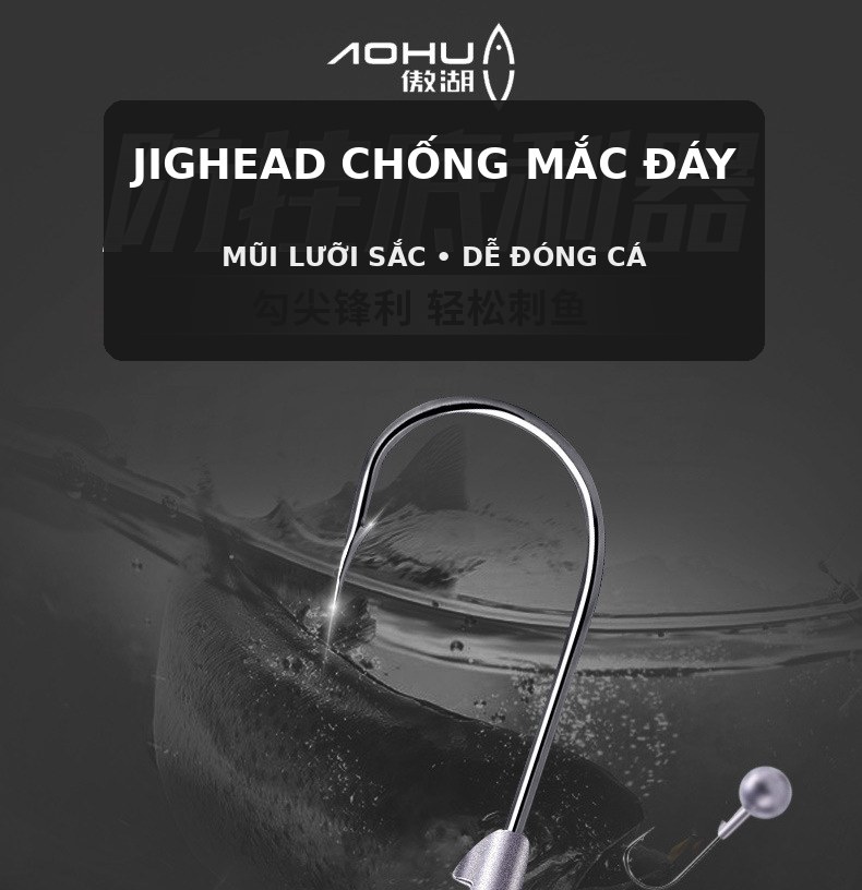 SET 50 CHIẾC LƯỠI JIGHEAD ĐẦU TRÒN AOHU CHÍNH HÃNG – LC113 SET 50 CHIẾC LƯỠI JIGHEAD ĐẦU TRÒN AOHU CHÍNH HÃNG – LC113