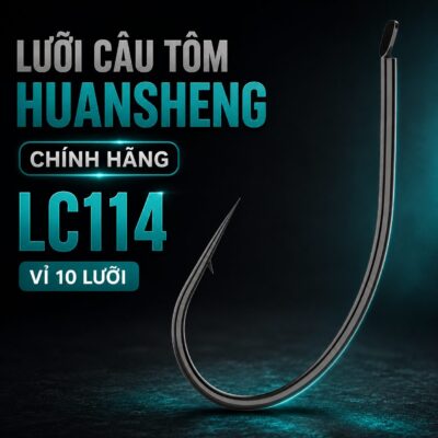 VỈ 10 LƯỠI CÂU TÔM CHÍNH HÃNG HUANSHENG – LC114