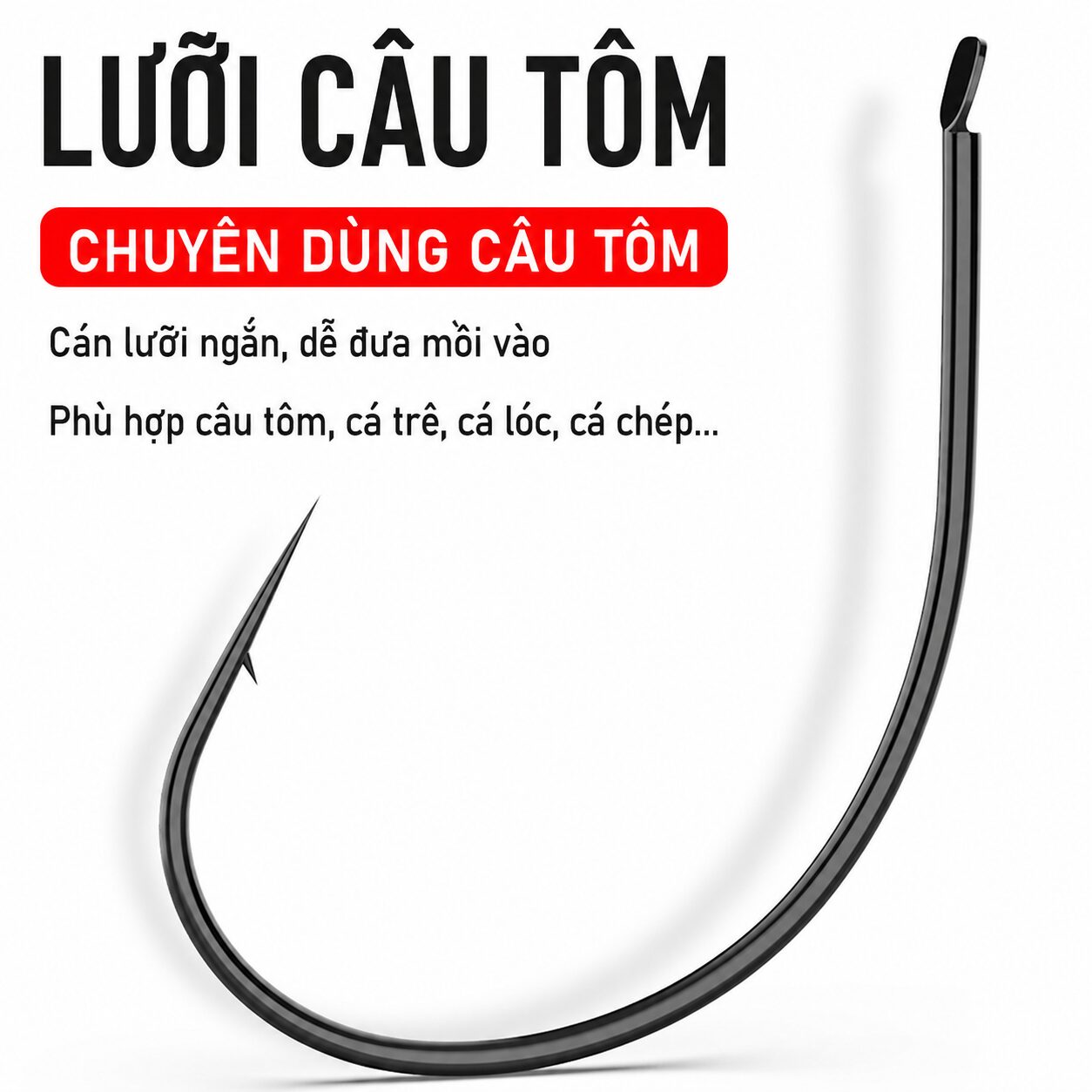 VỈ 10 LƯỠI CÂU TÔM CHÍNH HÃNG HUANSHENG – LC114 VỈ 10 LƯỠI CÂU TÔM CHÍNH HÃNG HUANSHENG – LC114