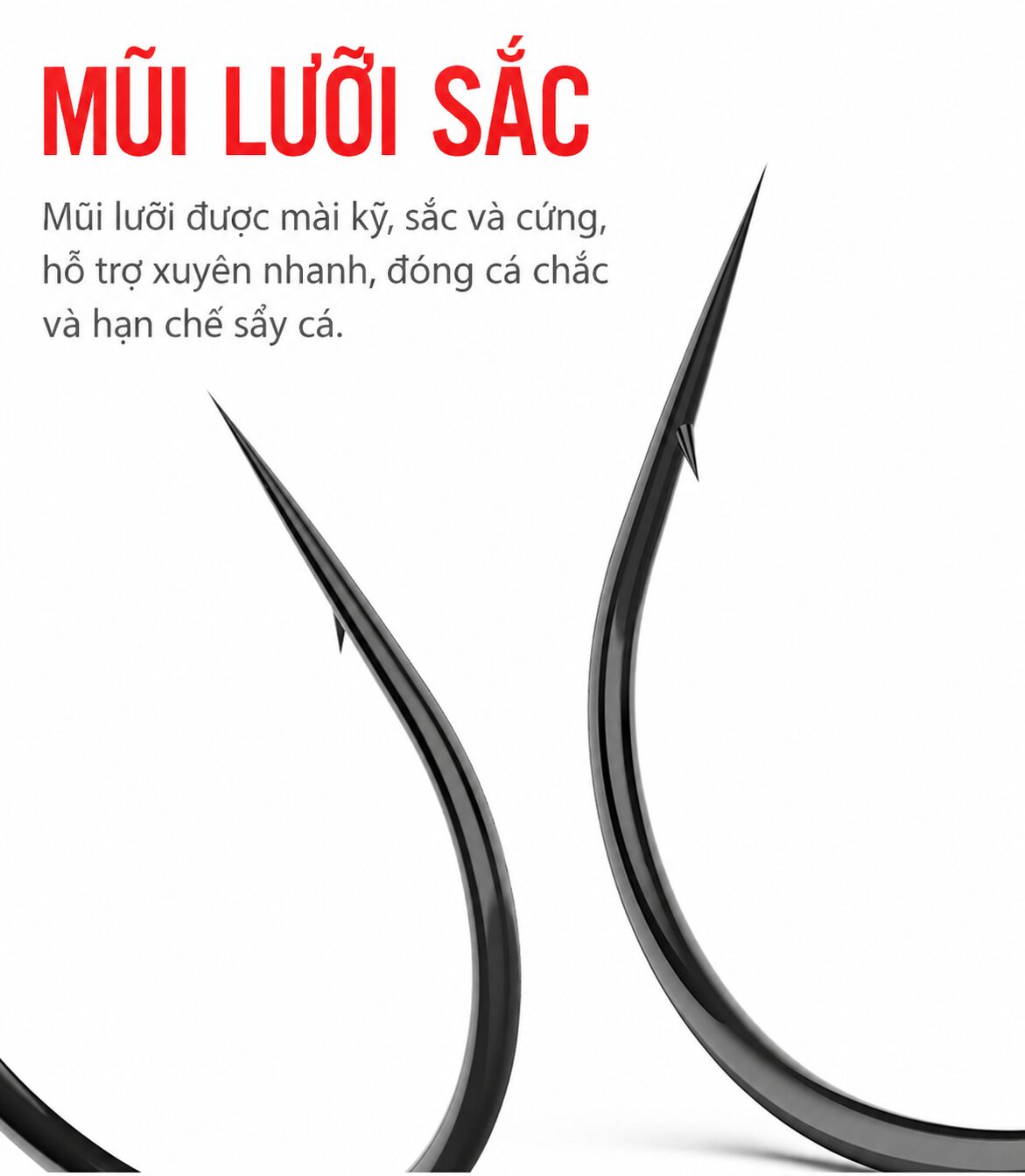 VỈ 10 LƯỠI CÂU TÔM CHÍNH HÃNG HUANSHENG – LC114 VỈ 10 LƯỠI CÂU TÔM CHÍNH HÃNG HUANSHENG – LC114