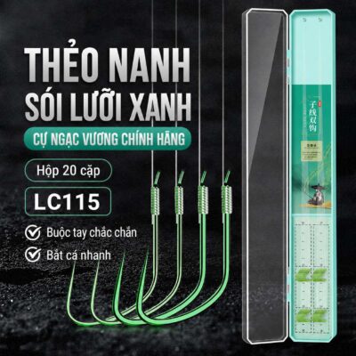 HỘP 20 CẶP THẺO NANH SÓI LƯỠI XANH CỰ NGẠC VƯƠNG CHÍNH HÃNG – LC115