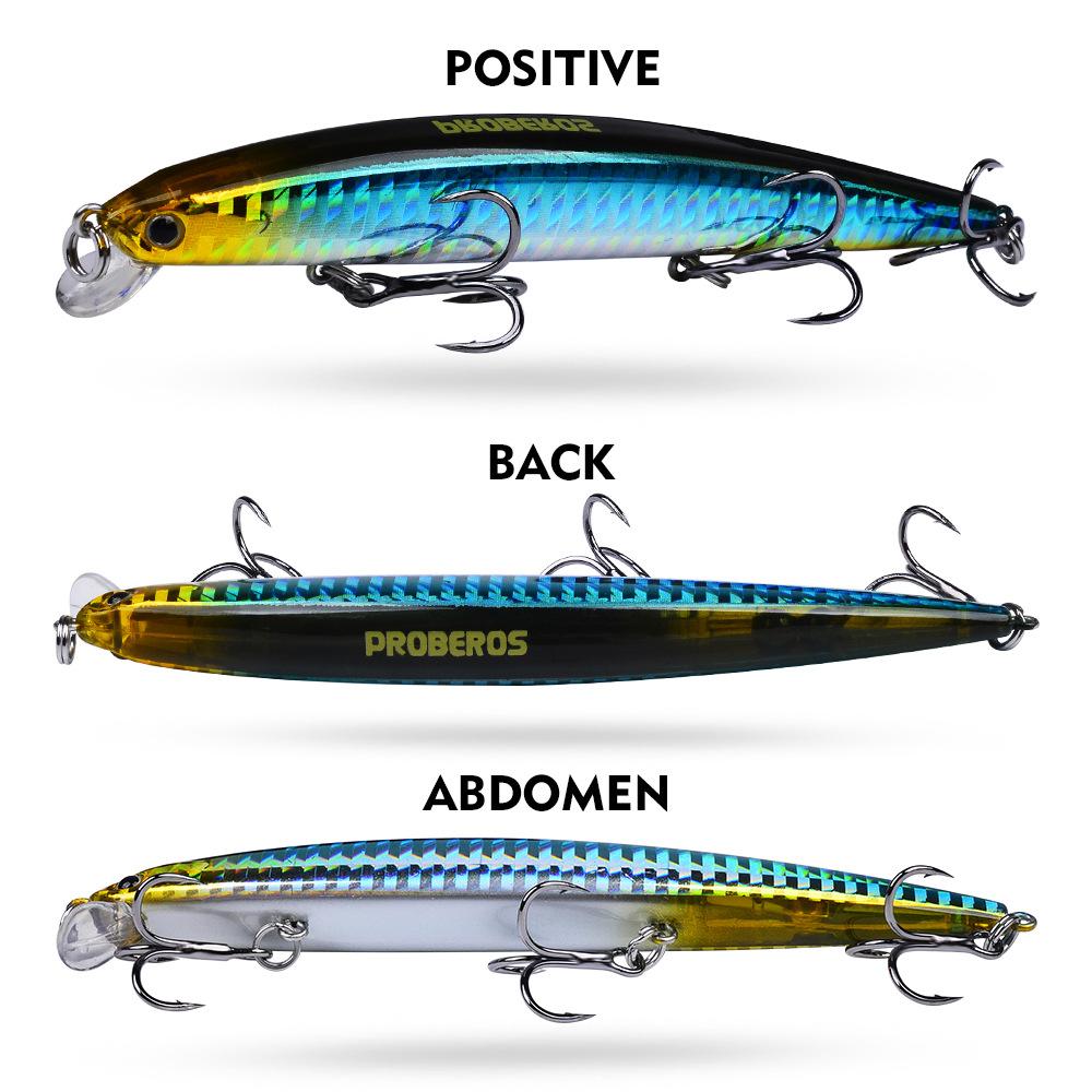 MỒI MINNOW CHÌM CHÍNH HÃNG PROBEROS 12,5CM 16G – MO127 MỒI MINNOW CHÌM CHÍNH HÃNG PROBEROS 12,5CM 16G – MO127