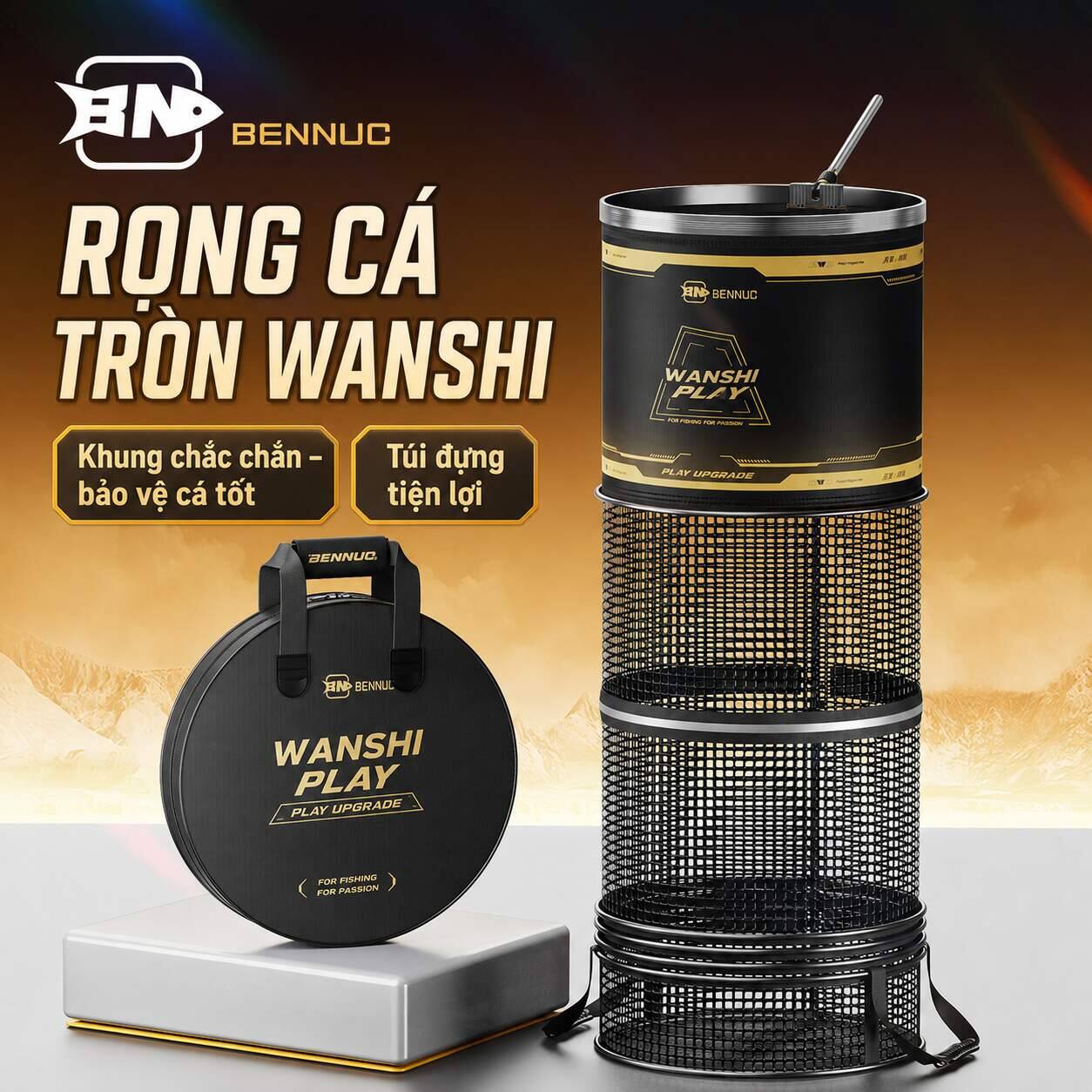 Rọng cá tròn Wanshi Chính Hãng Bennuo TC35 - ảnh 1