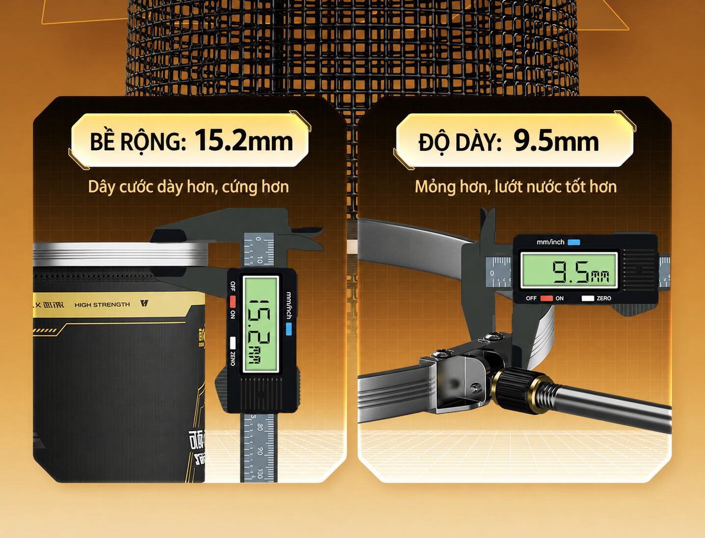 Rọng cá tròn Wanshi Chính Hãng Bennuo TC35 - ảnh 5