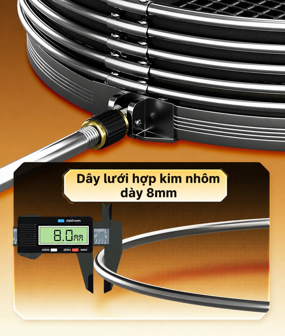 Rọng cá tròn Wanshi Chính Hãng Bennuo TC35 - ảnh 6