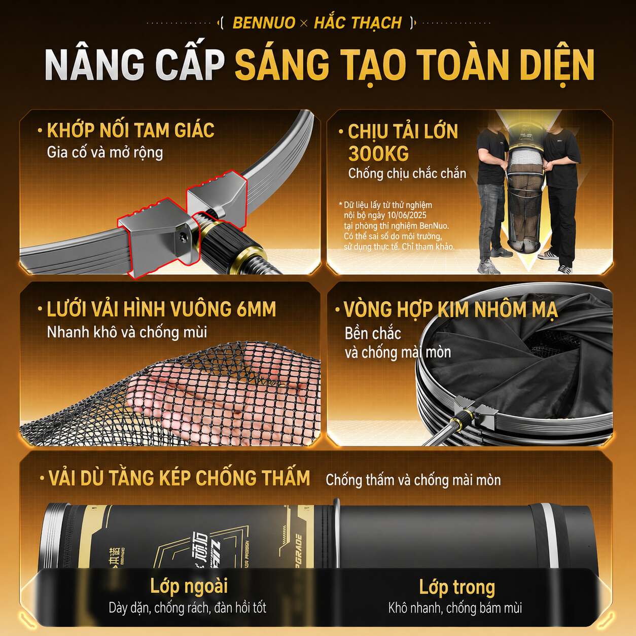 Rọng cá tròn Wanshi Chính Hãng Bennuo TC35 - ảnh 7