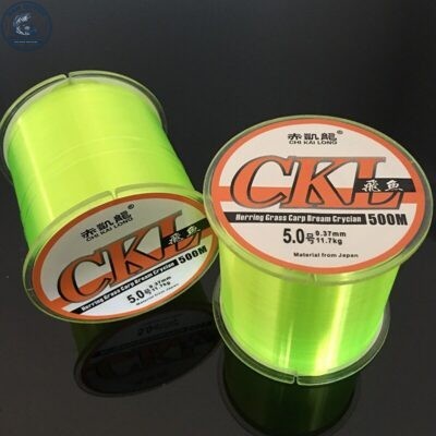 CƯỚC CHIKALONG YINGTIAN CUỘN 500M VÀNG CHANH DÂY NYLON PHỦ FLUOROCARBON-DCR2