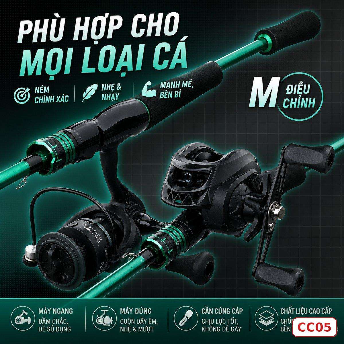 CẦN CÂU LURE FIASST CHÍNH HÃNG (Có bán ngọn thay thế) – CC05 CẦN CÂU LURE FIASST CHÍNH HÃNG (Có bán ngọn thay thế) – CC05