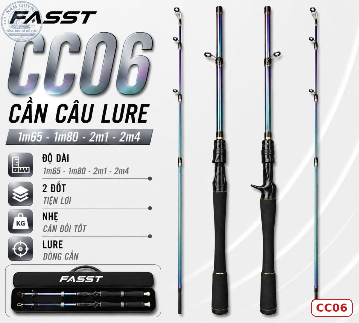 CẦN CÂU LURE FIASST CHÍNH HÃNG (Có bán ngọn thay thế) – CC06 CẦN CÂU LURE FIASST CHÍNH HÃNG (Có bán ngọn thay thế) – CC06