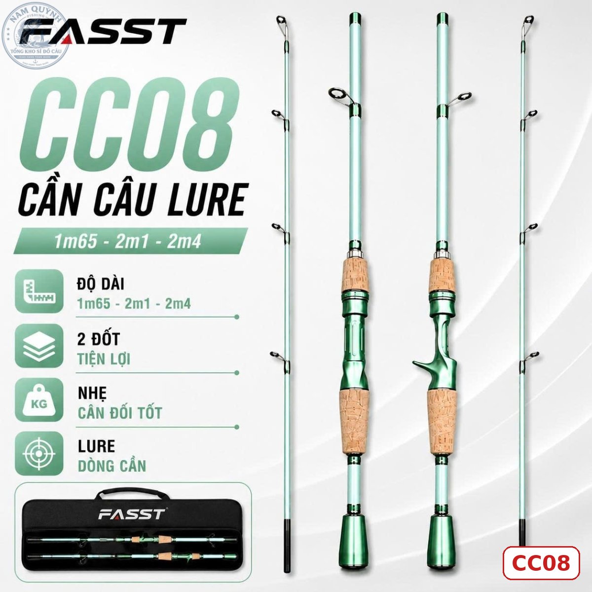CẦN CÂU LURE FIASST CHÍNH HÃNG (Có bán ngọn thay thế) – CC08 CẦN CÂU LURE FIASST CHÍNH HÃNG (Có bán ngọn thay thế) – CC08