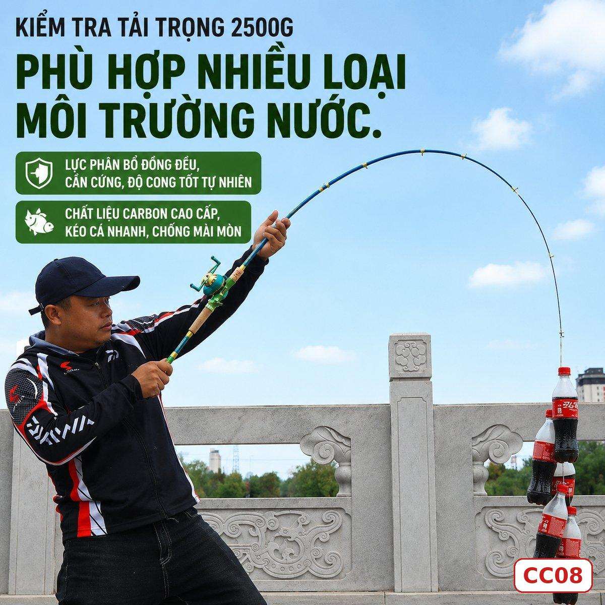 CẦN CÂU LURE FIASST CHÍNH HÃNG (Có bán ngọn thay thế) – CC08 CẦN CÂU LURE FIASST CHÍNH HÃNG (Có bán ngọn thay thế) – CC08