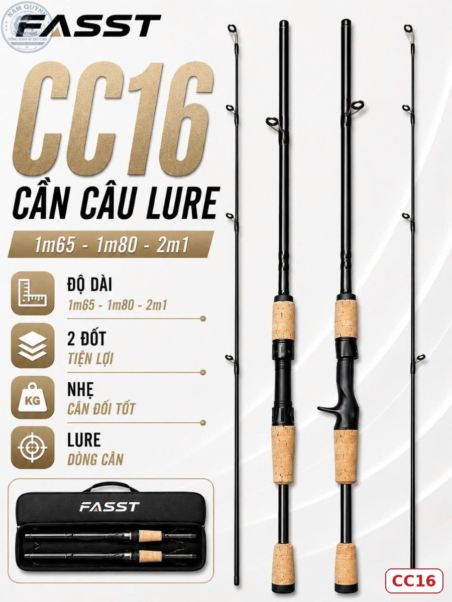 CẦN CÂU LURE FIASST CHÍNH HÃNG (Có bán ngọn thay thế) – CC16 CẦN CÂU LURE FIASST CHÍNH HÃNG (Có bán ngọn thay thế) – CC16