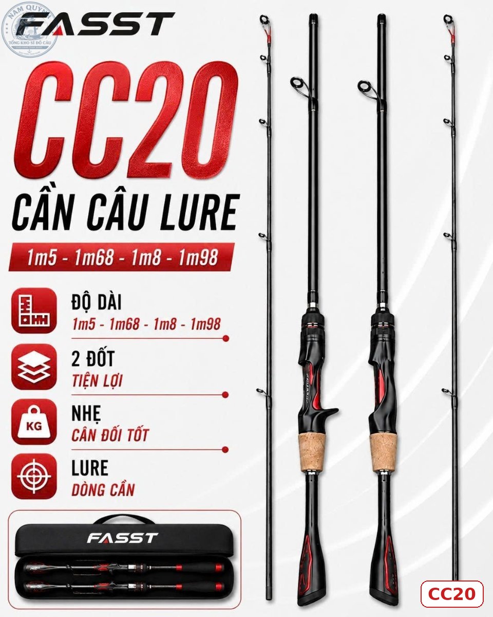 CẦN CÂU LURE FIASST CHÍNH HÃNG (Có bán ngọn thay thế) – CC20 CẦN CÂU LURE FIASST CHÍNH HÃNG (Có bán ngọn thay thế) – CC20