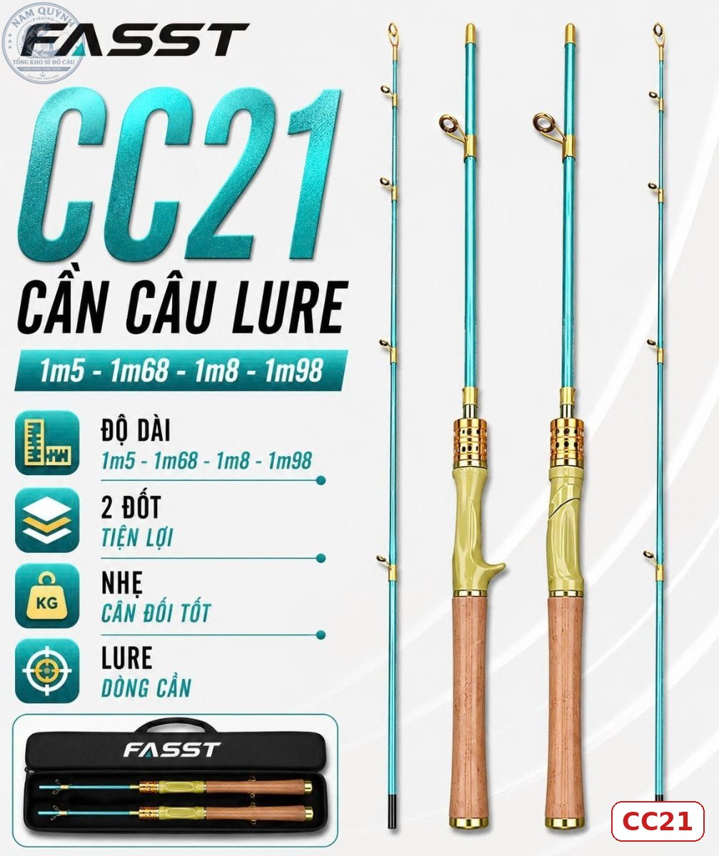 CẦN CÂU LURE FIASST CHÍNH HÃNG (Có bán ngọn thay thế) – CC21 CẦN CÂU LURE FIASST CHÍNH HÃNG (Có bán ngọn thay thế) – CC21