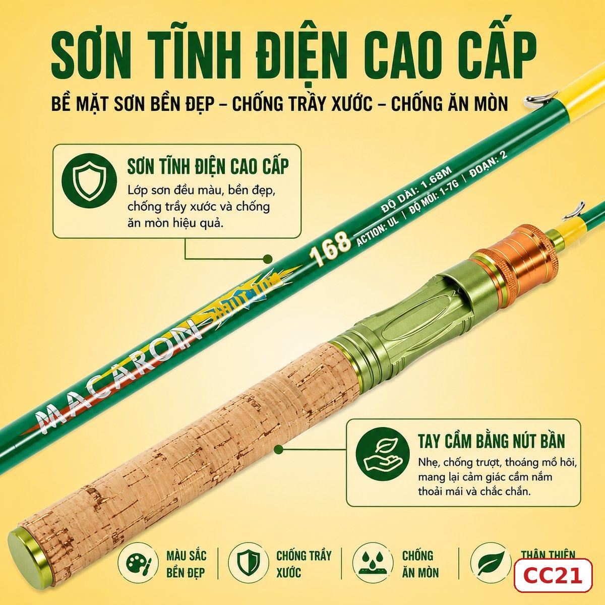 CẦN CÂU LURE FIASST CHÍNH HÃNG (Có bán ngọn thay thế) – CC21 CẦN CÂU LURE FIASST CHÍNH HÃNG (Có bán ngọn thay thế) – CC21