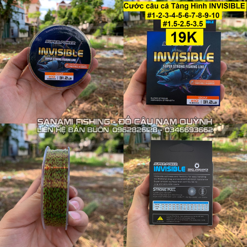 Cước Câu Cá Tàng Hình Invisible DCR9 Cước Câu Cá Tàng Hình Invisible DCR9