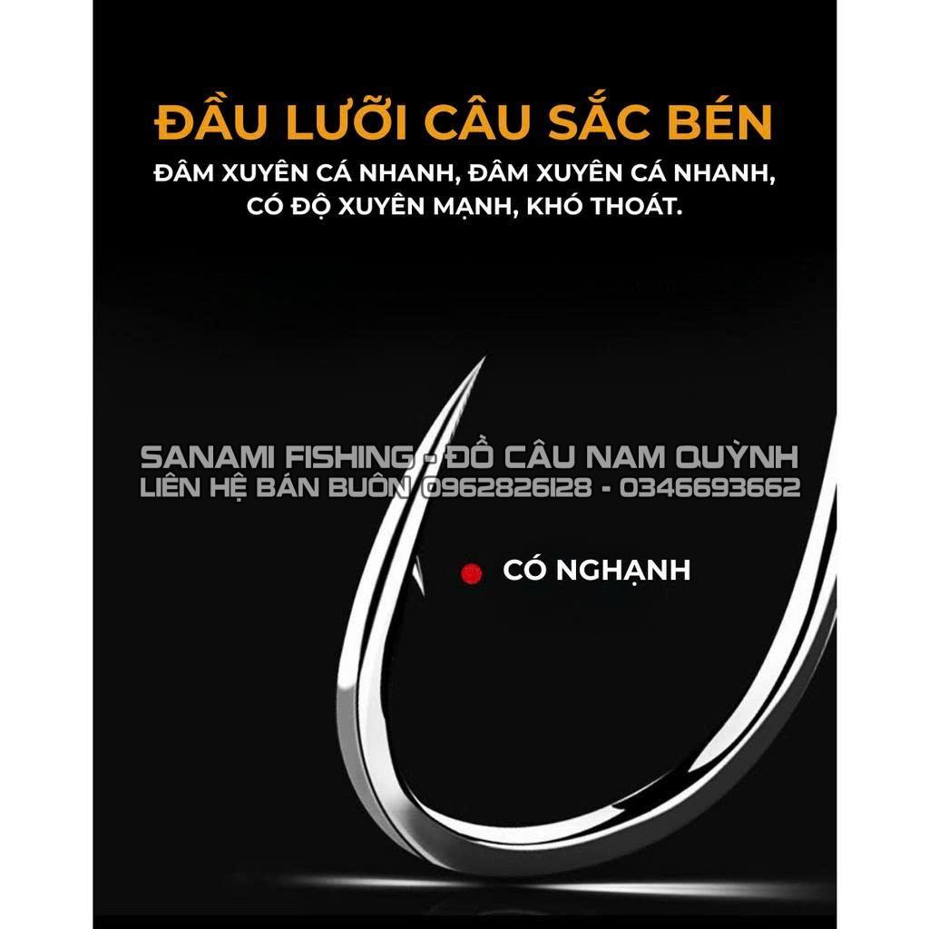 Vỉ 5 Lưỡi Câu Cá Săn Hàng Có Ngạnh Lông Vũ Abu Garcia-LC51 Vỉ 5 Lưỡi Câu Cá Săn Hàng Có Ngạnh Lông Vũ Abu Garcia-LC51