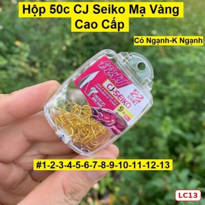 Sét 50 Lưỡi Câu Cá Mạ Vàng Có Ngạnh-LC13