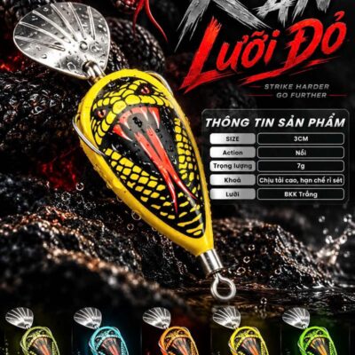 Nhái Hơi Mando Rắn Lưỡi Đỏ Chính Hãng – MO123