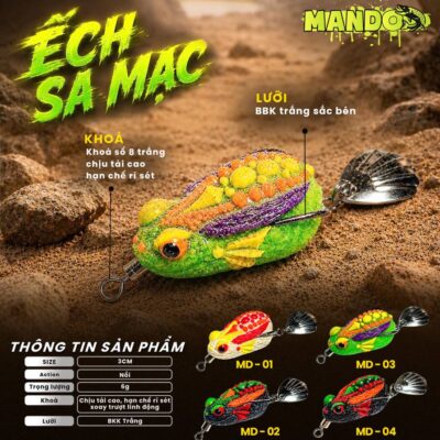 Nhái Hơi Mando Ếch Sa Mạc Chính Hãng – MO144
