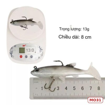 Mồi Câu Cá Giả Bằng Nhựa Mềm 8cm/ 13g Mo31