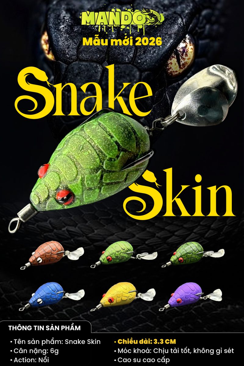 Nhái Hơi Mando Snake Skin Chính Hãng – MO83 Nhái Hơi Mando Snake Skin Chính Hãng – MO83