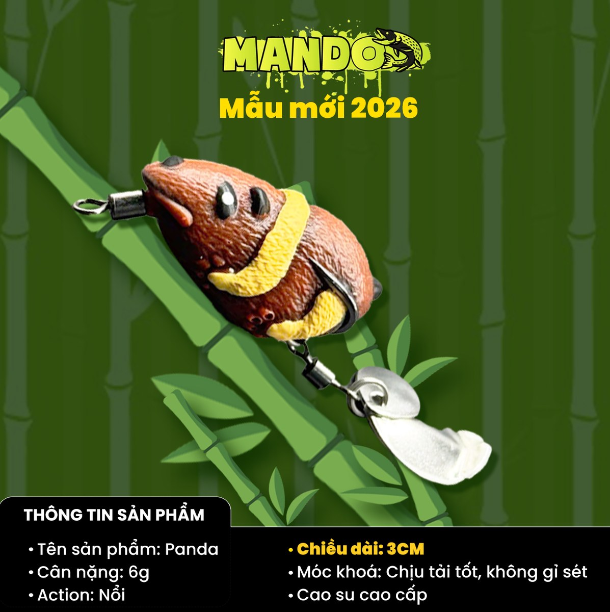 Nhái Hơi Mando Panda Chính Hãng – MO84 Nhái Hơi Mando Panda Chính Hãng – MO84