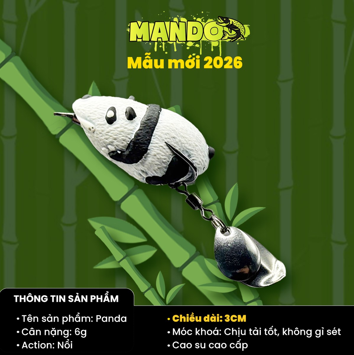 Nhái Hơi Mando Panda Chính Hãng – MO84 Nhái Hơi Mando Panda Chính Hãng – MO84