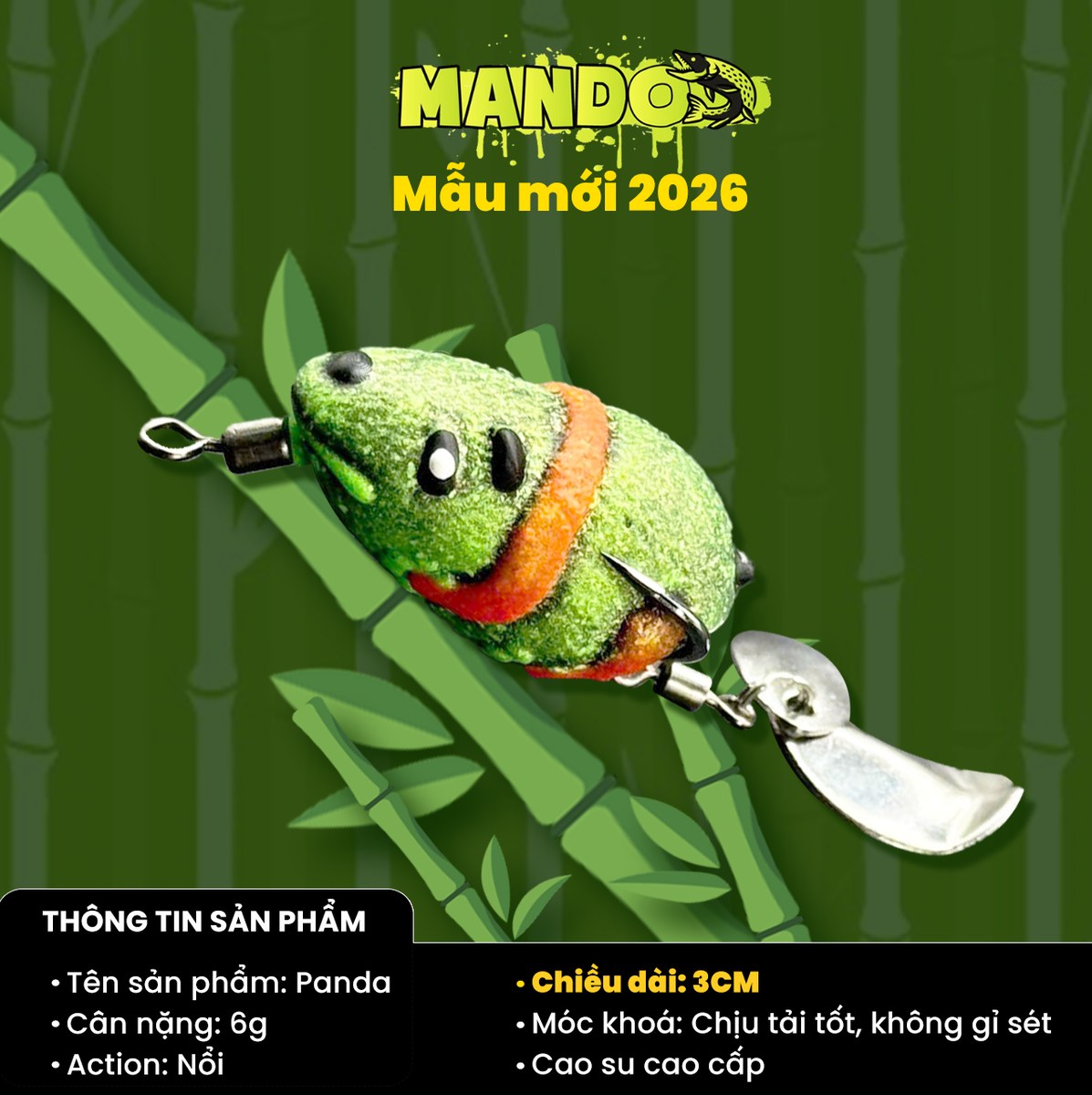 Nhái Hơi Mando Panda Chính Hãng – MO84 Nhái Hơi Mando Panda Chính Hãng – MO84