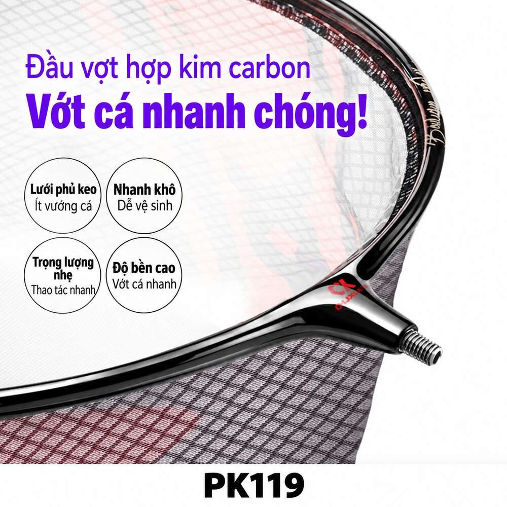 Đầu Vợt Cá Hợp Kim Titan Chính Hãng Lianqiu – PK119