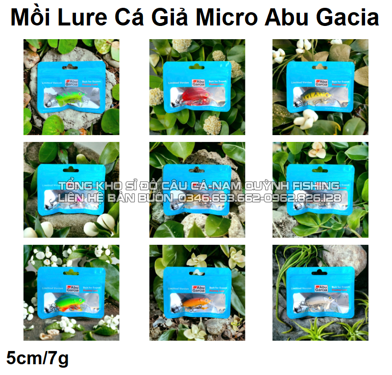Mồi Lure cá giả Micro Abu Garcia – MO50 Mồi Lure cá giả Micro Abu Garcia – MO50