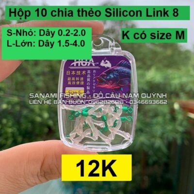 Hộp 10c Chia Thẻo Silicon Khóa 8 - PK38