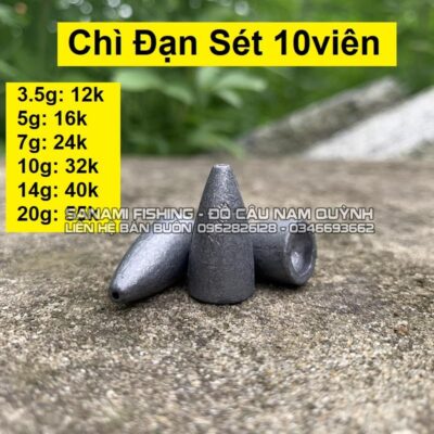 Chì Đạn Cải Thiện Khoảng Cách Câu Cá Chính Xác – PK25