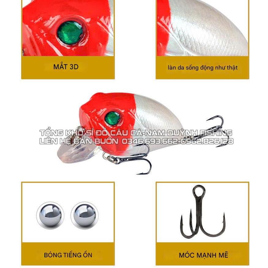 Mồi lure cá giả Fatso nổi mắt 3D – MO53 Mồi lure cá giả Fatso nổi mắt 3D – MO53