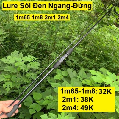 Cần Câu Lure Sói Đen ngang – đứng 1m65-CC01
