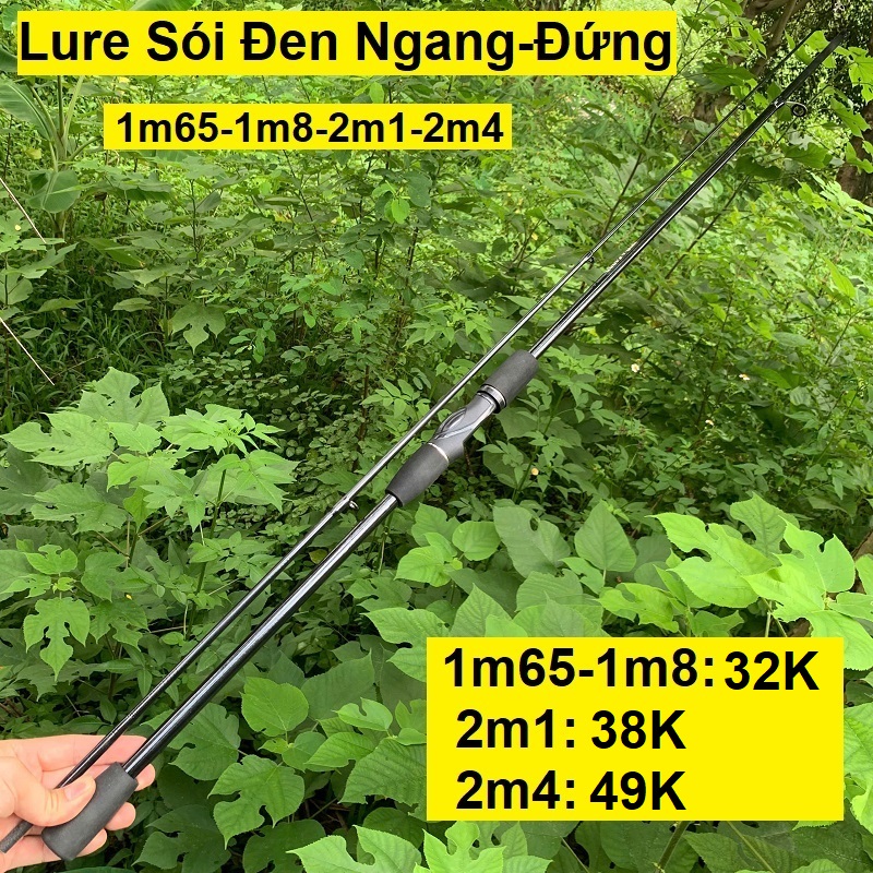Cần Câu Lure Sói Đen ngang – đứng 1m65-CC01
